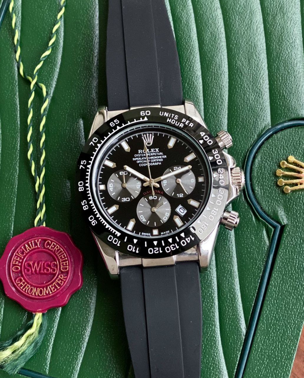 Rolex Cosmograph Daytona — Cadran Noir, Bracelet Oysterflex